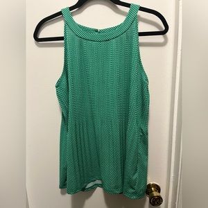 Adrianna Papell sleeveless polka dot top